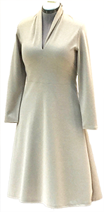 robe fluide gris clair